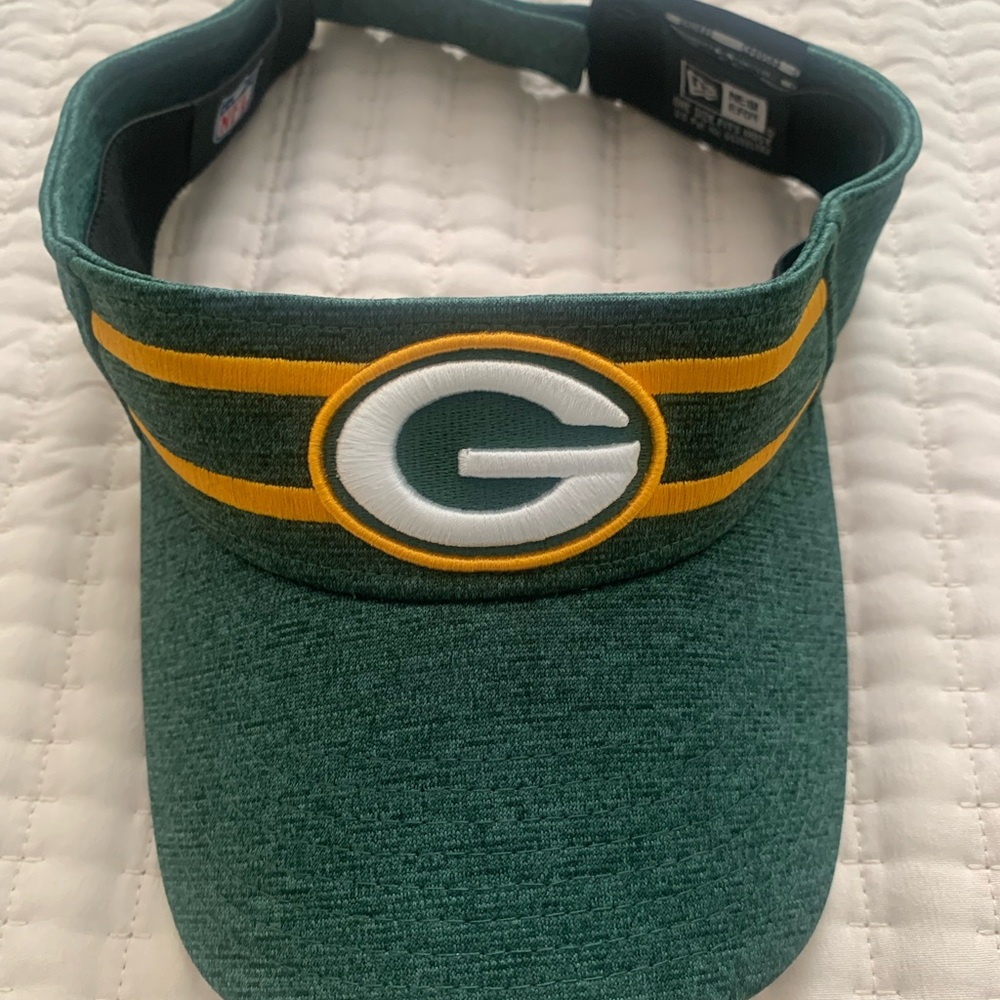 New Era Green and Gold Kids Visor with Team G Logo